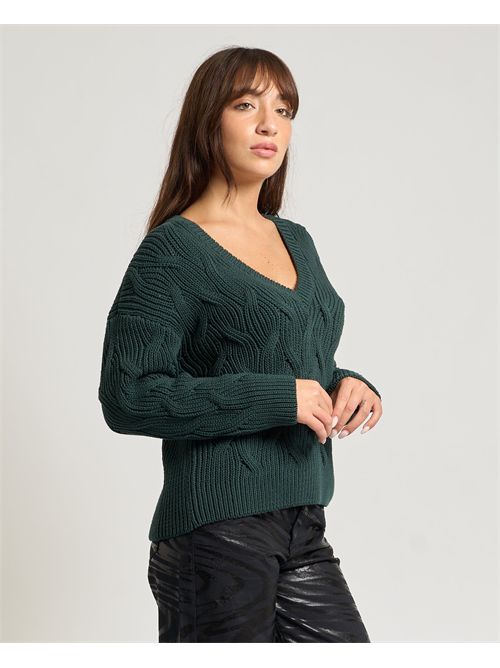 Maglione donna AX con scollo a V ARMANI EXCHANGE | XW001771-AF16638U7304